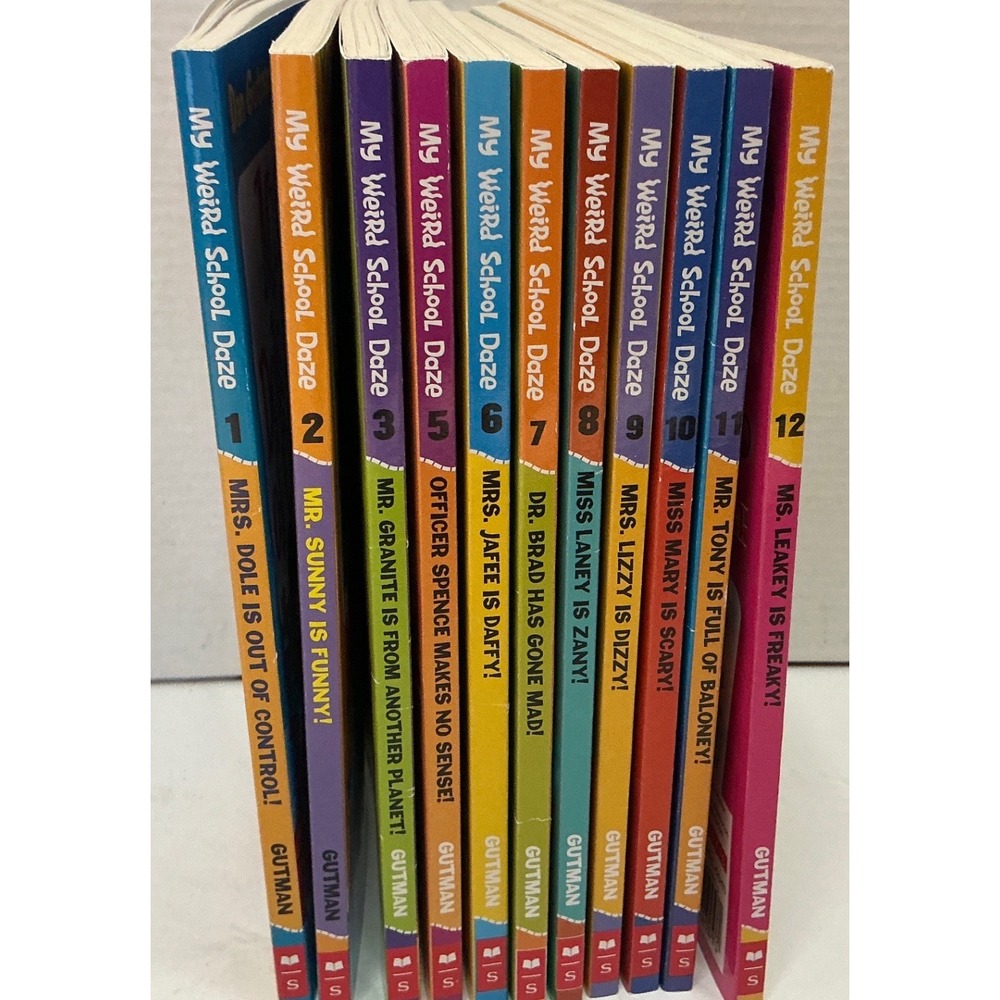 Scholastic My Weird School Daze Books Lot 11 Volumes 1-12 Missing #4 Dan Gutman